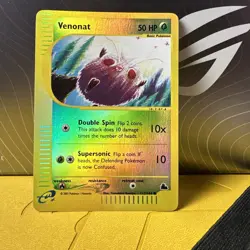 Venonat Skyridge 112/144 - Common Reverse Holo - Pokemon Card 2003 Vintage - Image 1