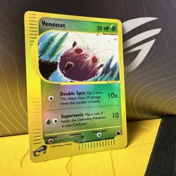 Venonat Skyridge 112/144 - Common Reverse Holo - Pokemon Card 2003 Vintage - Image 2