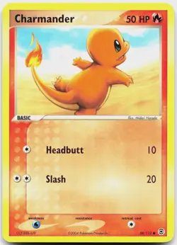 Charmander 58/112 Common FireRed & LeafGreen Pokemon Lightly Played - Image 1
