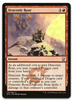 Draconic Roar #134 (LP) Dragons of Tarkir DTK Magic MTG - Image 1