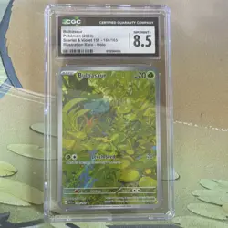 Pokemon Bulbasaur Illustration Rare Holo 166/165 Scarlet & Violet 151 CGC 8.5 - Image 1