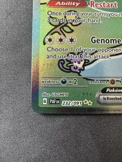 Pokemon TCG Mew EX 232/091 Sv: Paldean Fates Bubble Mew - Image 5
