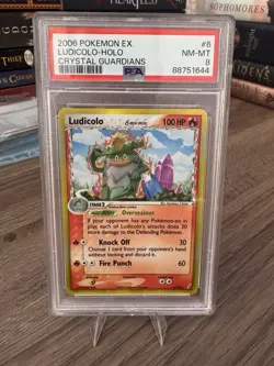 Pokemon Ludicolo Delta Species Holo Rare EX Crystal Guardians 6/100 PSA 8 2006 - Image 1
