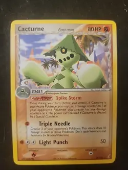 Cacturne (Delta Species) 15/100 Crystal Guardians Pokemon LP/MP - Image 1