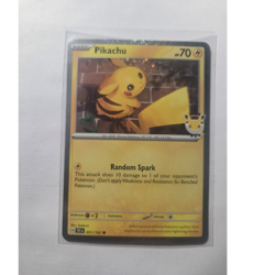 Pokemon TCG Pikachu Promo Cosmo Holo • 051/162 • EN Basic 70HP - Image 1