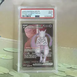 Pokemon Team Rocket's Mewtwo ex Sv10 Destined Rivals Ultra Rare Holo PSA 9 - Image 1