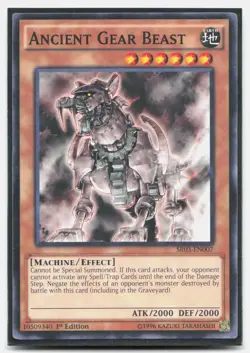 Ancient Gear Beast SR03-EN007 Machine Reactor Yu-Gi-Oh 1st Edition NM/M - Image 1