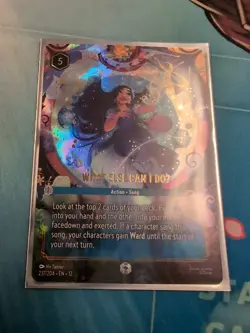 Enchanted Foil WHAT ELSE CAN I DOU 1x Disney Lorcana Wilds Unknown - Image 1