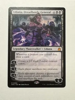 MTG - Liliana, Dreadhorde General - Ravnica Remastered RVR 0080 Mythic Base - Image 1
