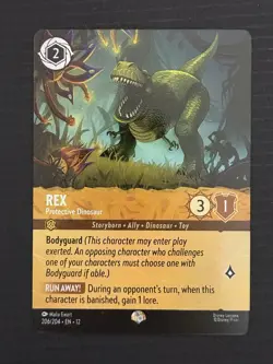 Disney Lorcana Rex Protective Dinosaur Epic Wilds Unknown - Image 1
