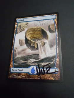MTG Vincent Proce signed Zendikar full-art Island #237 - Image 1