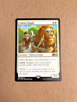 MTG M19 Valiant Knight X3 - Image 1
