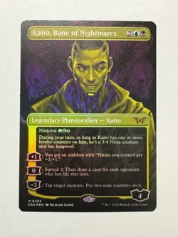 MTG - Kaito, Bane of Nightmares - Duskmourn: House of Horror 0354 Foil Showcase - Image 1