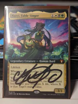 MTG Narci, Fable Singer (Extended Art) - Commander Masters - SIGNED BY ARTIST - Image 1