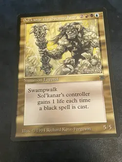 Sol'kanar the Swamp King Legends MTG Magic the Gathering LP - Image 1