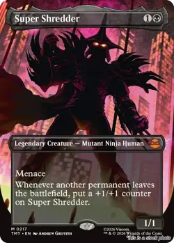 Super Shredder (Borderless) [TMT - 217] - NM TCG MTG - Image 1