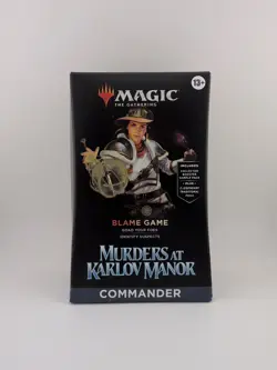 Blame Game Commander Deck Magic The Gathering Precon Murders at Karlov Manor - Image 1