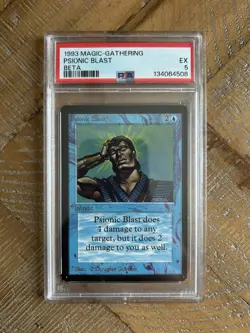 Magic the Gathering - MtG | Psionic Blast - 1993 Limited Edition BETA | PSA 5 EX - Image 1