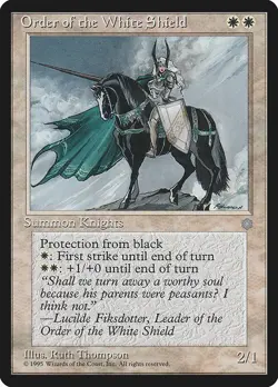 Order of the White Shield NonFoil Ice Age 46 NM MTG - Image 1