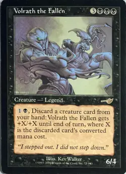 Volrath the Fallen 75 Rare Nemesis Magic: The Gathering LP - Image 1