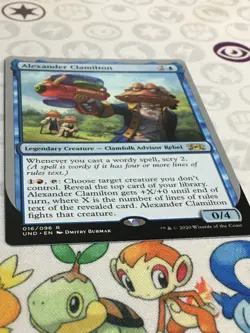D555 MTG MAGIC UNSANCTIONED ALEXANDER CLAMILTON #016 RARE NM - Image 2