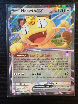Meowth ex 062/088 Me03: Perfect Order Pokemon TCG NM - Image 1
