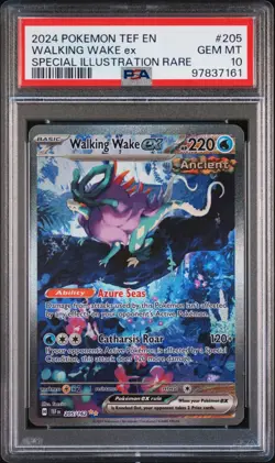2024 Pokemon Temporal Forces Walking Wake SIR #205 PSA 10 #7161 - Image 1