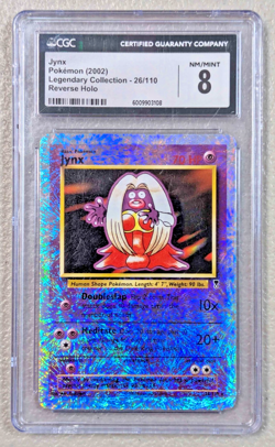 CGC 8 Jynx Legendary Collection Reverse Holo 26/110 - Scratched Front - Image 1