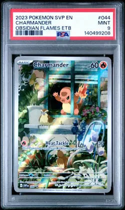 Charmander 044/197 Obsidian Flames Elite Trainer Box Pokemon PSA 9 - Image 1