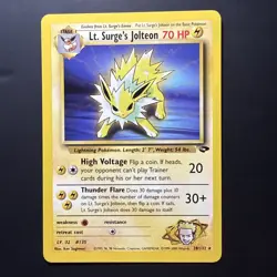 [Minty] Pokemon Card - Lt. Surge's Jolteon Gym Challenge 28/132 Rare - Image 1
