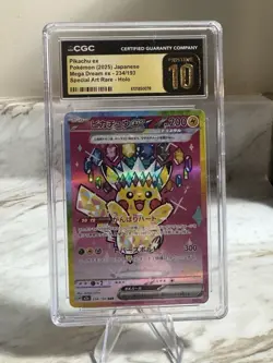 Pikachu ex 234/193 Pokemon TCGM2a: Mega Dream Ex Holo (Japanese) CGC Pristine 10 - Image 1