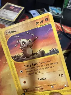 Cubone 72/147 Aquapolis Pokemon Card Common HP e-Reader WOTC Vintage - Image 3