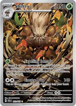 Pokemon TCG Shiftry Temporal Forces 163/162 Holo Illustration Rare - Image 1