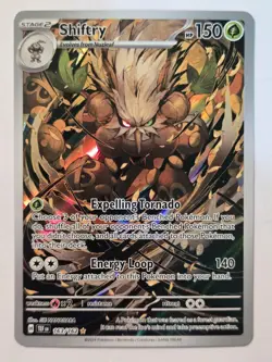 Pokemon TCG Shiftry Temporal Forces 163/162 Holo Illustration Rare - Image 2