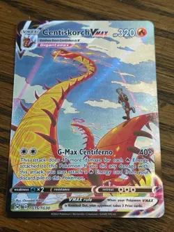 Pokemon Centiskorch VMAX TG15/TG30 Lost Origin Trainer Gallery - NM - Image 1