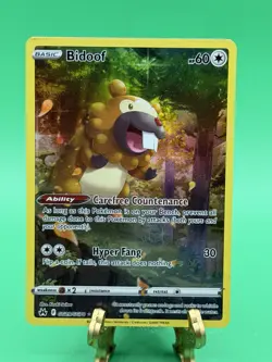 2023 Bidoof GG29/GG70 Ultra Rare Holo NM Crown Zenith: Galarian Gallery Pokemon - Image 1