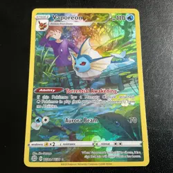 Pokemon TCG Vaporeon TG02/30 Brilliant Stars Trainer Gallery Holo NM - Image 1