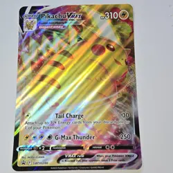Pikachu VMAX Gigantamax SWSH286 Oversized Full Art Holo Promo Pokemon Jumbo Card - Image 4