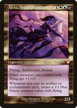 MTG - Alela, Artful Provocateur (Retro) - The Brothers' War - X1 - (NM) - - Image 1