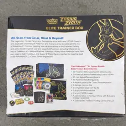 Pokemon TCG Crown Zenith Elite Trainer Box 10 Booster Packs English 2023 - Image 2