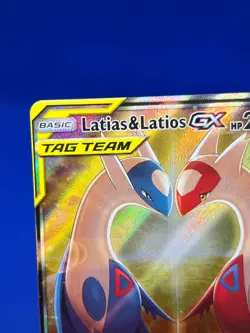 Pokemon Sun & Moon Team Up Latias & Latios GX 170/181 Alternate Alt Full Art NM - Image 5