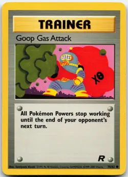 GOOP GAS ATTACK 78/82 COMMON TEAM ROCKET POKEMON UNLIMITED MP - Image 1