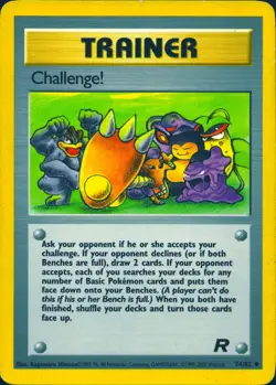 CHALLENGE! 74/82 UNCOMMON TEAM ROCKET POKEMON UNLIMITED MP - Image 1