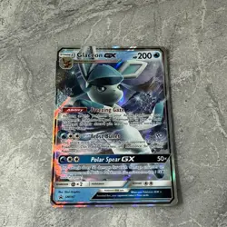 Pokemon TCG Black Star Promo Holo Glaceon GX Card SM147 - Image 1