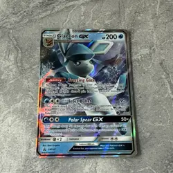 Pokemon TCG Black Star Promo Holo Glaceon GX Card SM147 - Image 2
