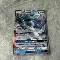 Pokemon TCG Black Star Promo Holo Glaceon GX Card SM147 - Image 3