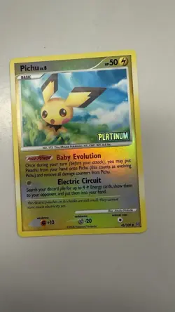 Pokemon TCG Pichu 45/100 Stormfront Reverse Holo Uncommon 50HP 2008 - Image 1