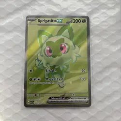 Pokemon TCG Sprigatito EX Ultra Rare Full Art Holo 251/217 Scarlet & Violet - Image 1