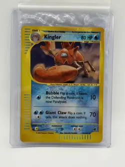 Pokemon Card Expedition Kingler 15/165 Reverse Holo MP RARE - Image 1