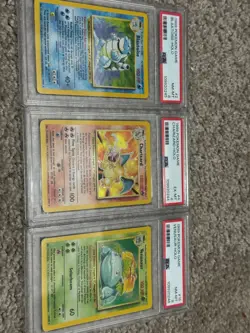 Pokemon TCG COMPLETE SET (Basic, Jungle, Fossil); 3 PSA rated; + promo cards - Image 1